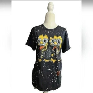 DOMREBEL MONTREAL Black T-shirt Hurry Up Seize The Day UNISEX